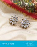 AGDS-20871 - Gold &  pure Gold Earring