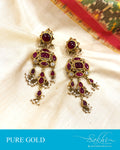 AGDS-20872 - Gold &  pure Gold Earring