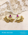 ASDS-20898 Silver n Gold Earring