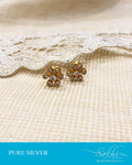 ASDS-21517 Silver White stud Earring
