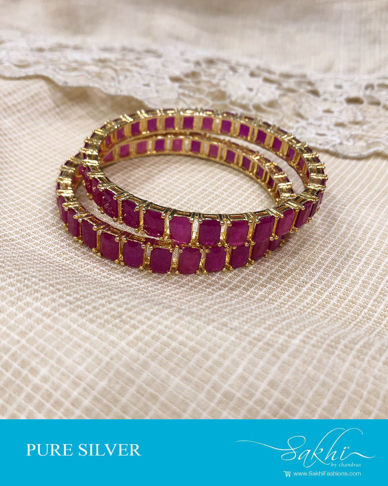 ASDS-21518 - Silver & multi pure Silver Single Bangle