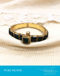 ASDS-21874 Silver Green Kada