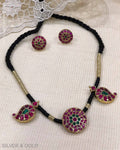 ASDS-23193 - Mango Mala Silver & Gold