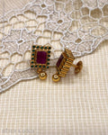 ASDS-23226 - Stud earring Silver & Gold
