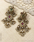 ASDS-37188 Silver & Gold Earring