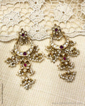 ASDS-37190 Silver & Gold Earring