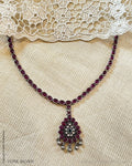 ASDS-41631 Silver Ruby Mala