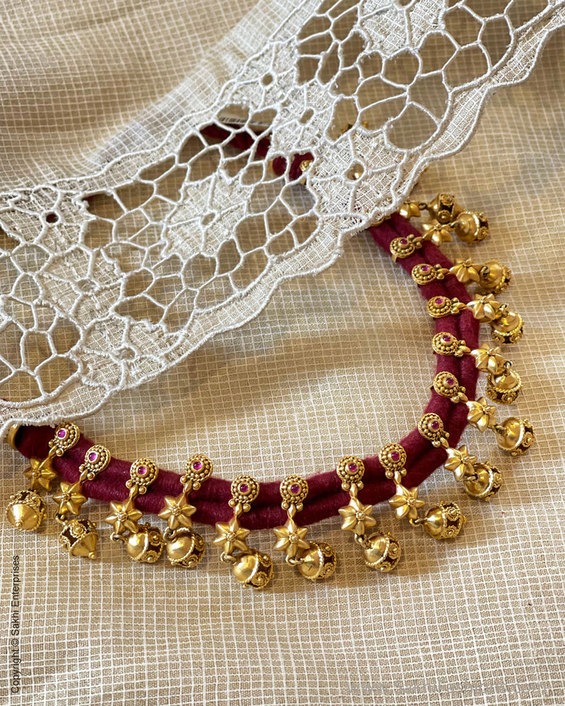 ASDS-44853 Gold Silver mala