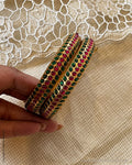 ASDS-47199 Silver Gold Bangle