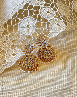 ASDS-57695 Gold Silver Jhumkas