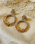 ASDS-57786 Pearl Hoops Earring