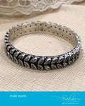 ASDS-T006 Silver Kundan Bangle