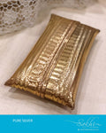 ASDS-T012 Silver Gold Clutch