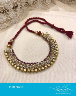 ASDS-T014 - Gold pure Silver Necklace