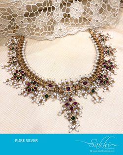 ASDS-T017 - Gold pure Silver Necklace