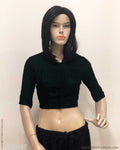 BL-F19104 Black Velvet RBlouse