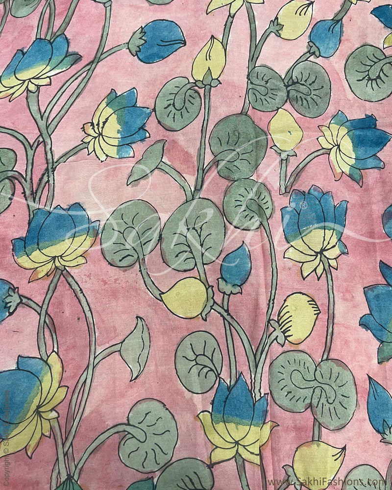 BL-F218133 Pink Silk Kalamkari