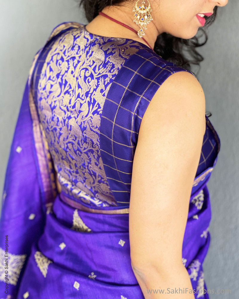 BL-F22873 Blue Kanchi RBlouse