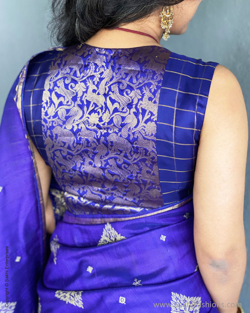BL-F22873 Blue Kanchi RBlouse