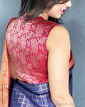BL-F26678 Pink Banarsi RBlouse