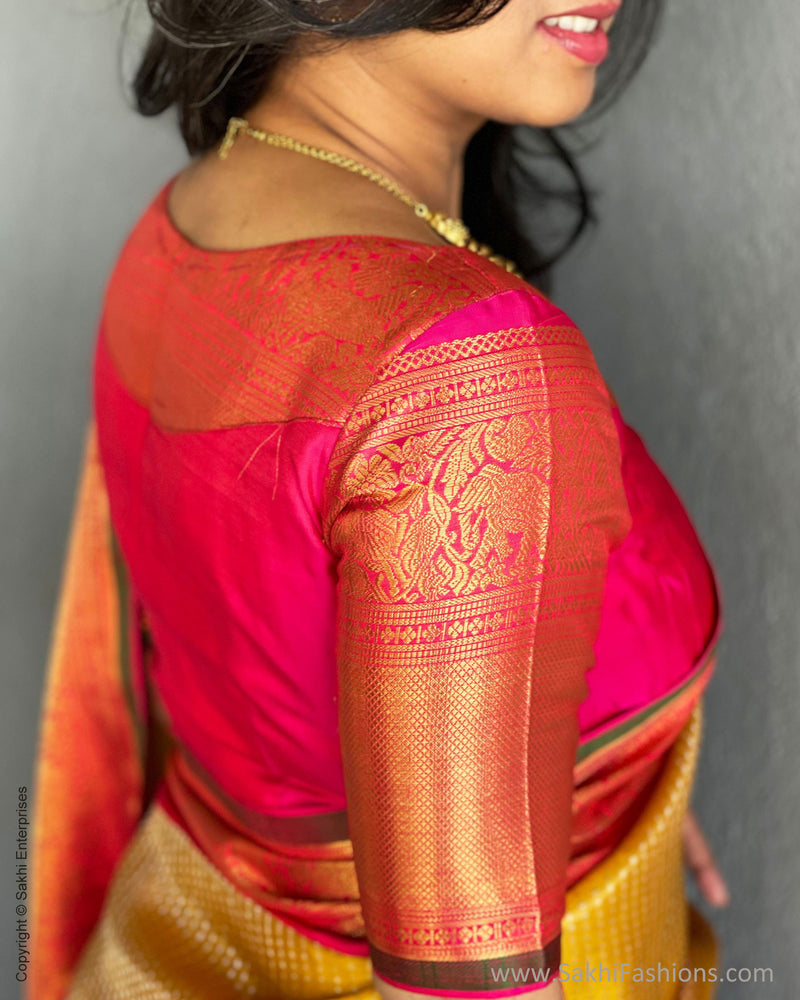 BL-F30322P Pink Kanchi Blouse