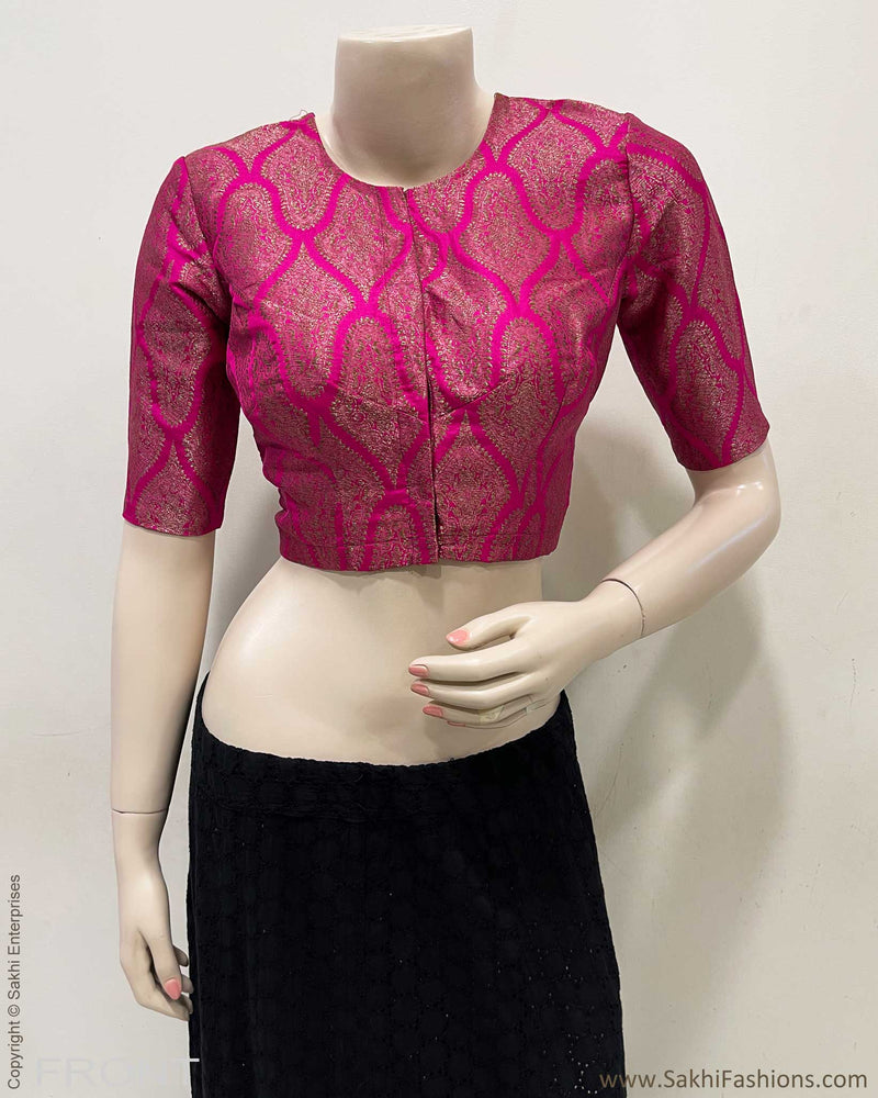 BL-F35261 Pink Banarsi RBlouse