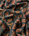 BL-F38071 Green Ajrak Fabric