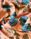 BL-F47657 Peach Silk Kalamkari