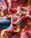 BL-F47658 Red Silk Kalamkari