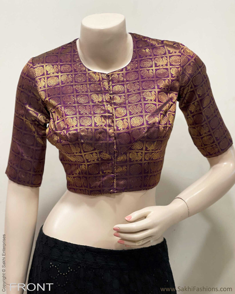 BL-F48078 Plum Kanchi RBlouse
