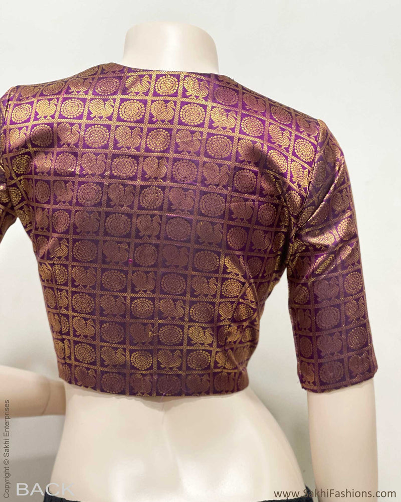 BL-F48078 Plum Kanchi RBlouse