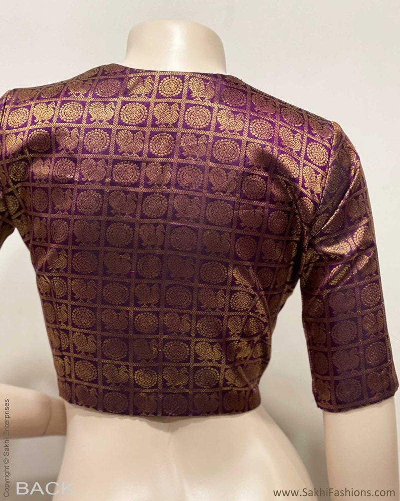 BL-F48078 Plum Kanchi RBlouse