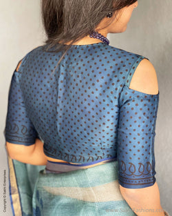 BL-R2111301 Indigo Modal RBlouse