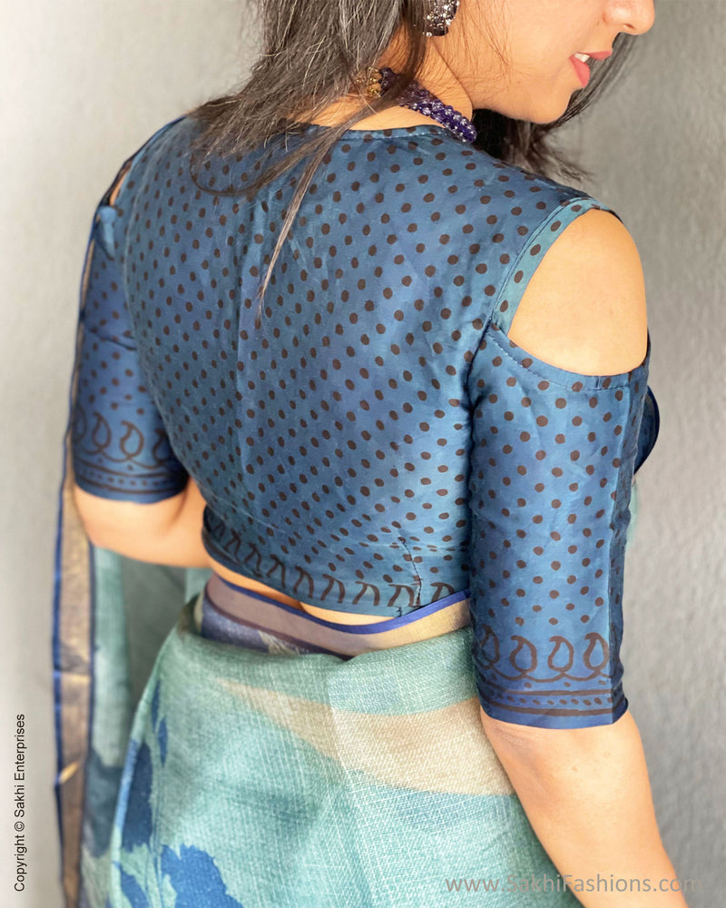 BL-R2111301 Indigo Modal RBlouse
