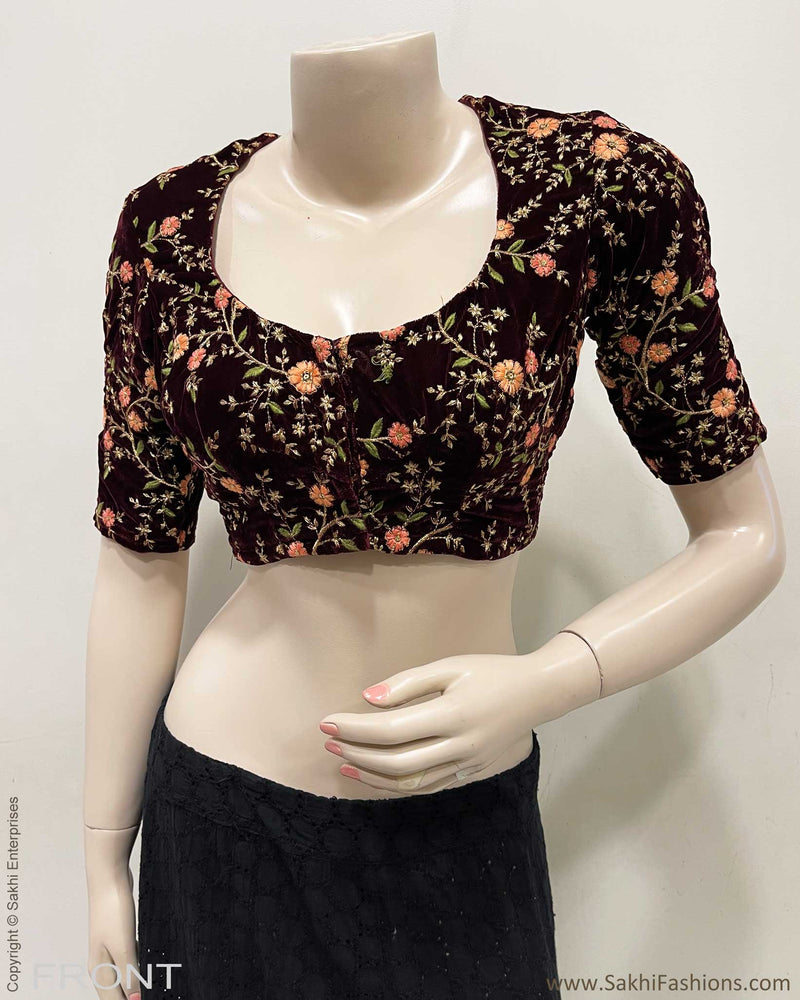 BL-R218301 Velvet RBlouse