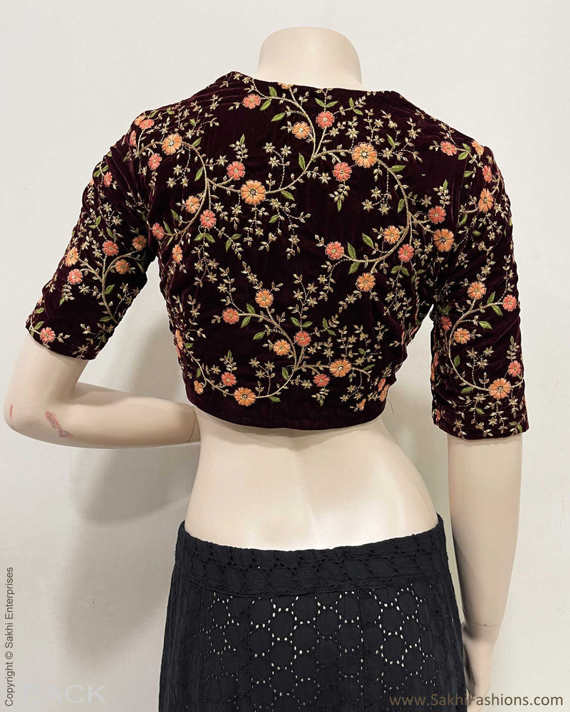 BL-R218301 Velvet RBlouse