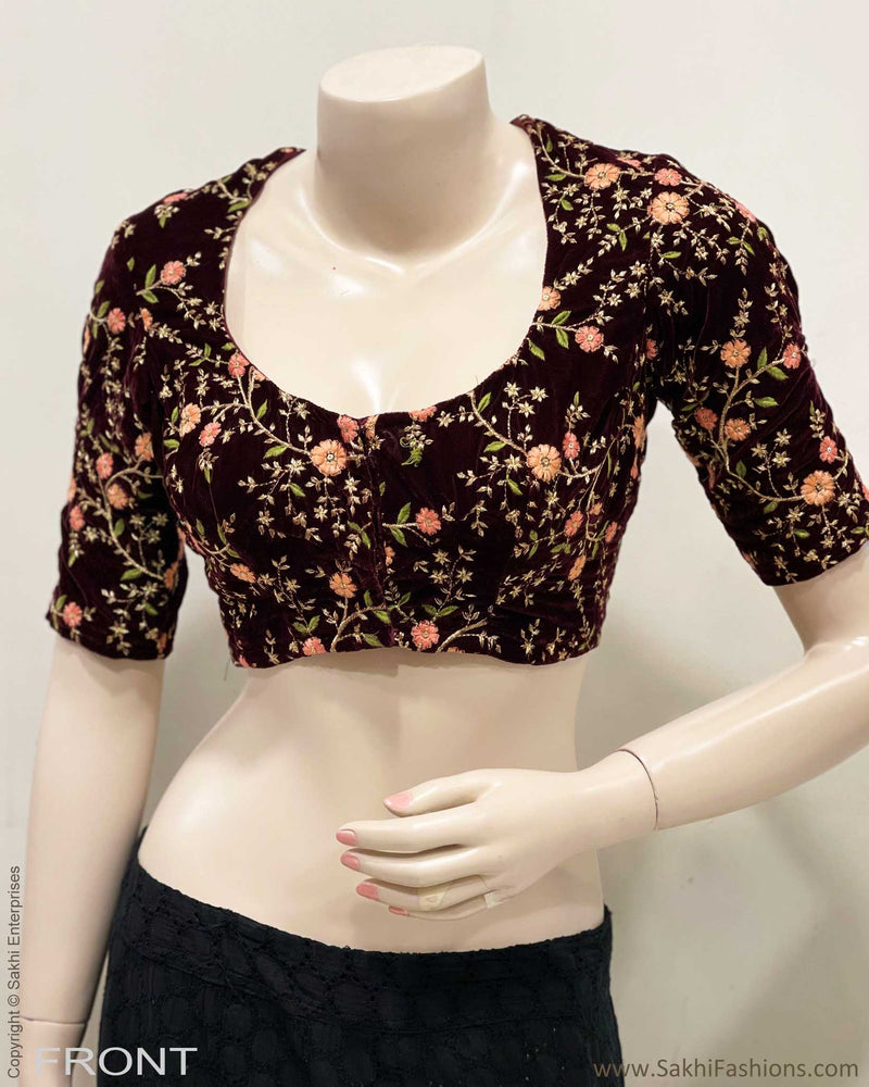 BL-R218301 Velvet RBlouse