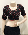 BL-R25077 - Black Cotton Blouse
