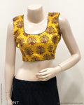 BL-R25090 - Mustard Pure Silk Blouse