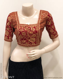 BL-R25095 - Red Cotton Blouse