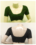 BL-R27766 Black Cutwork Blouse