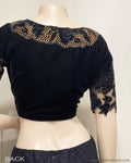 BL-R41929 Velvet Cutwork Blouse