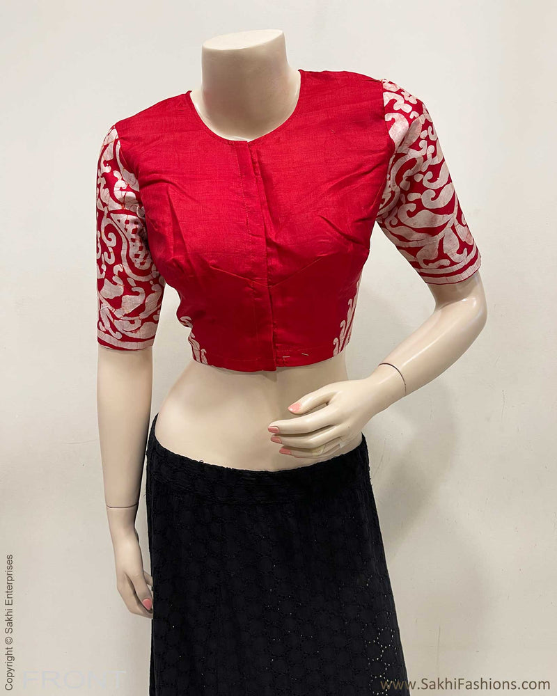 BL-R47013 Red Batik Blouse