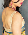 BL-R50931 Tussar U Blouse