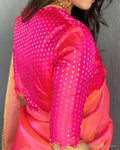 BL-R54770 Peach Kanchi Blouse