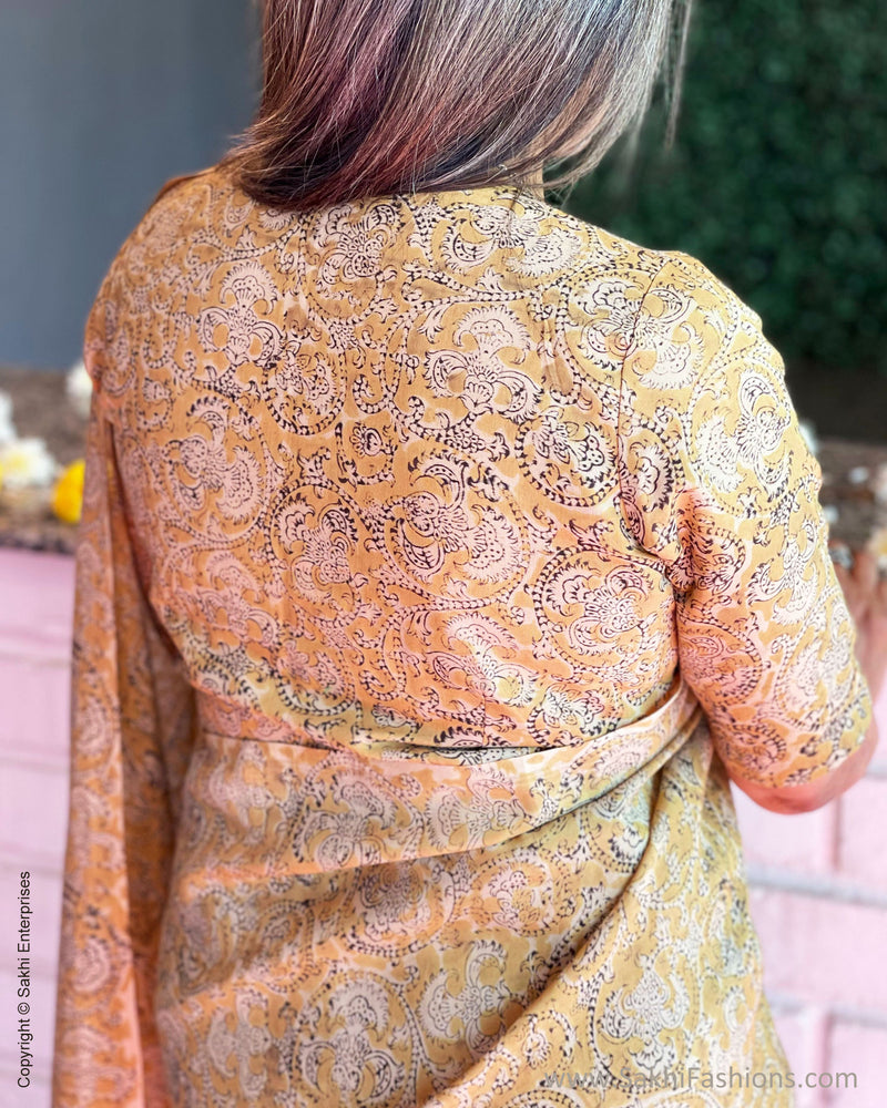 BL-R56153 Mustard Kalam RBlouse
