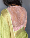 BL-RABX291 Pink Lace Blouse