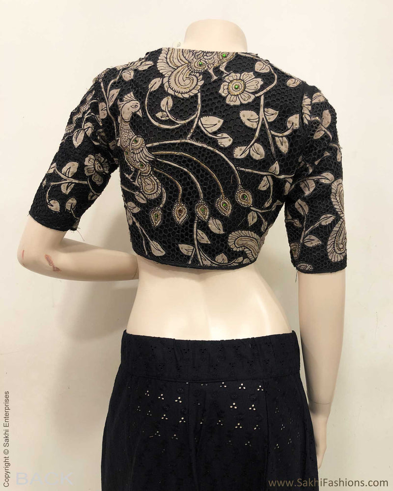 BL-S10205E Black Cutwork Rblouse