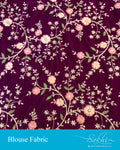 BL-S20732 - Maroon Velvet Blouse Fabric