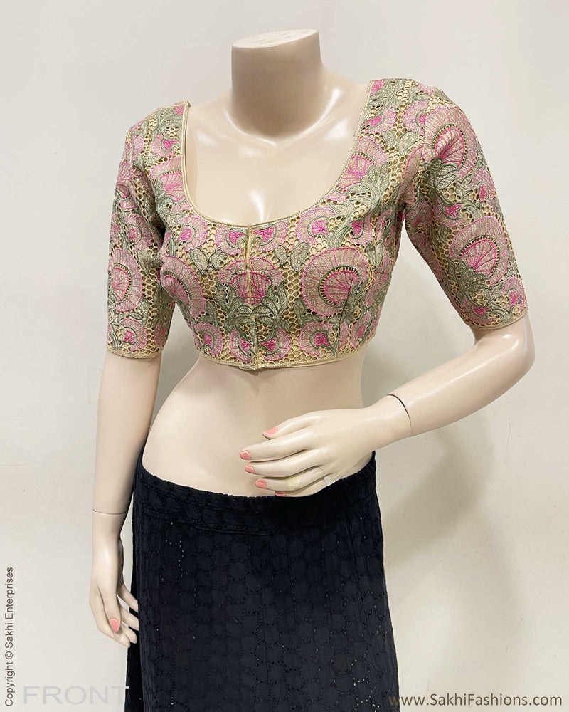 BL-S47986D Cream Cutwork Rblouse